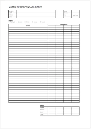 plantilla raci matriz ejemplo