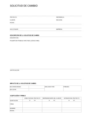 plantilla para órdenes de cambio ejemplo