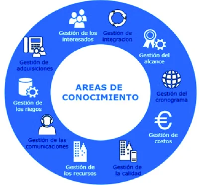 area de conocimiento pmbok